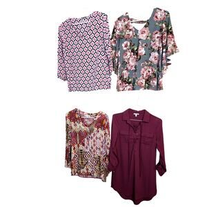 Women's Small 4 6 Tops Shirts Blouses Sweaters Wholesale Bulk Lot of 4 S